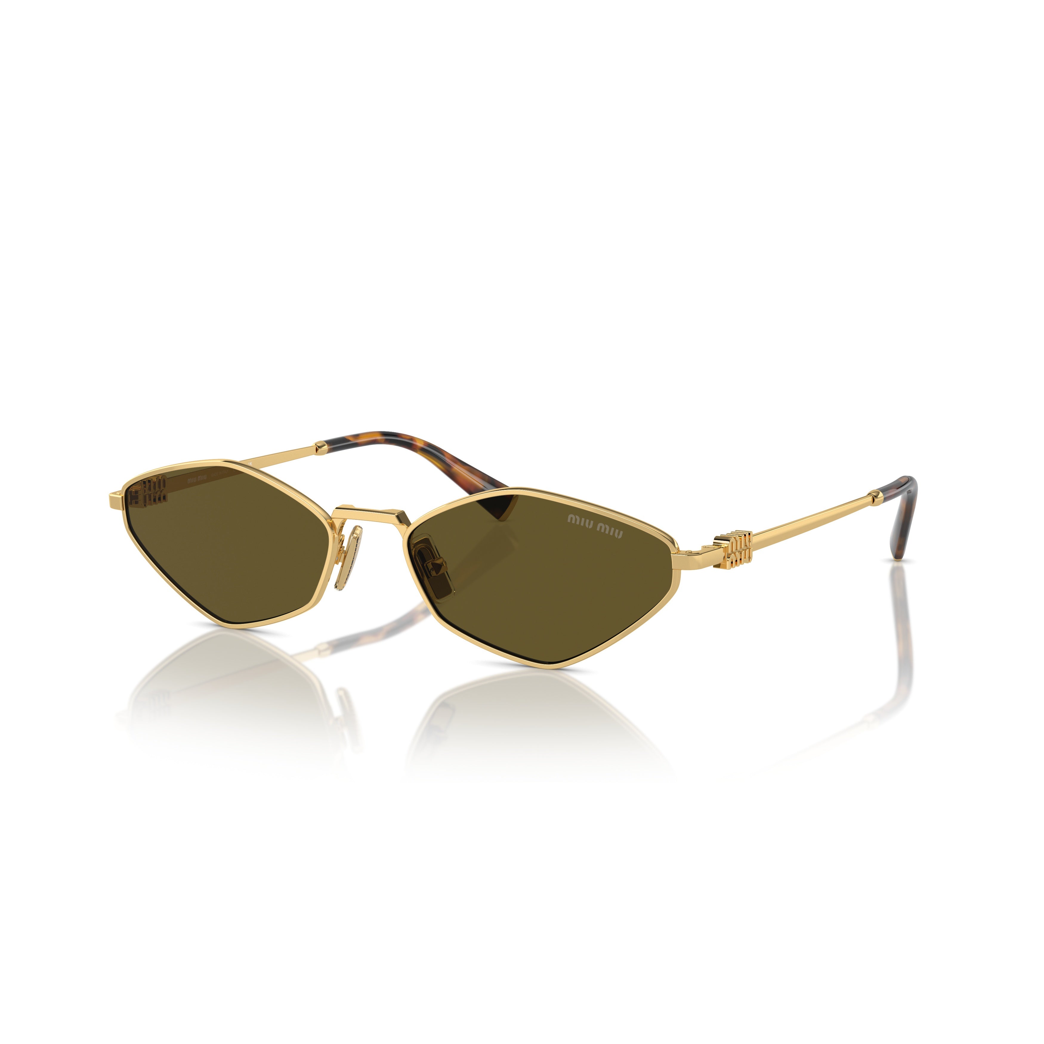 0mu 56zs Angular Gold Metal Sunglasses