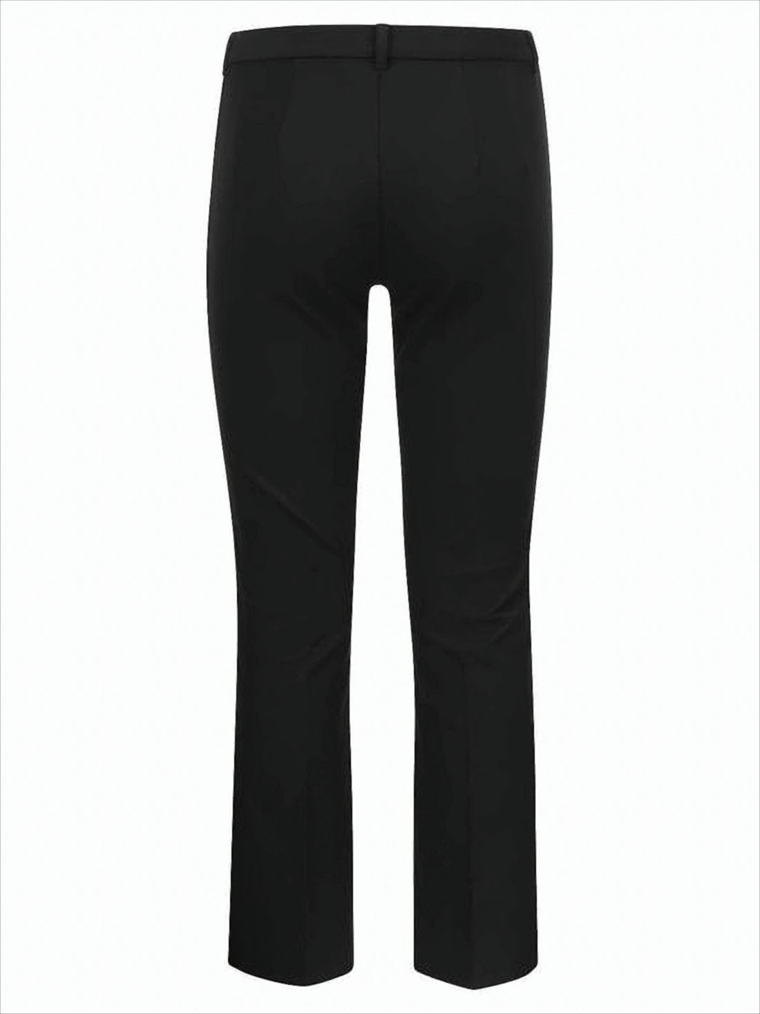 Tailored Straight-Leg Pants with Mid-Rise Waist