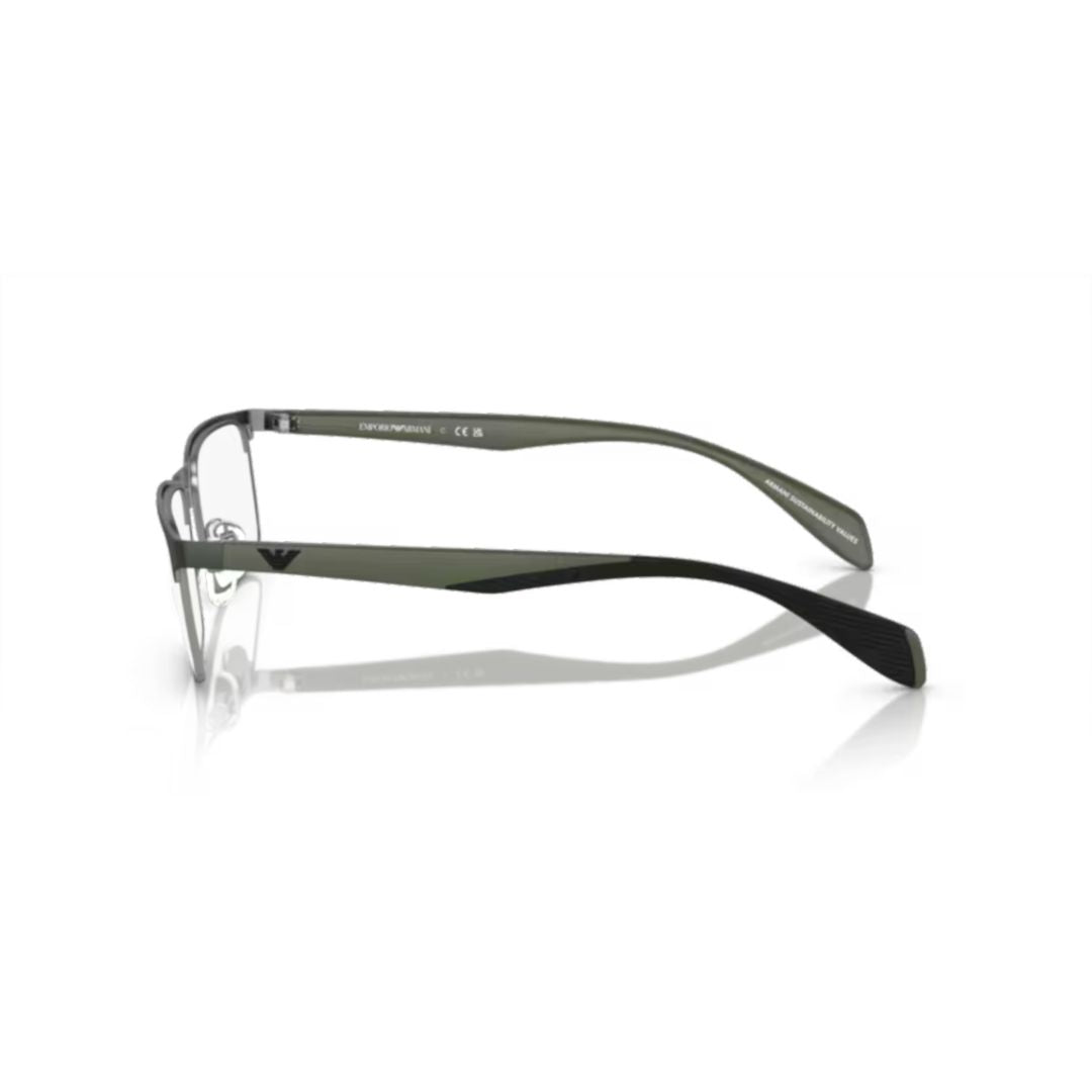0ea1149 Rectangular Grey Eyeglasses with Matte Metal Frame