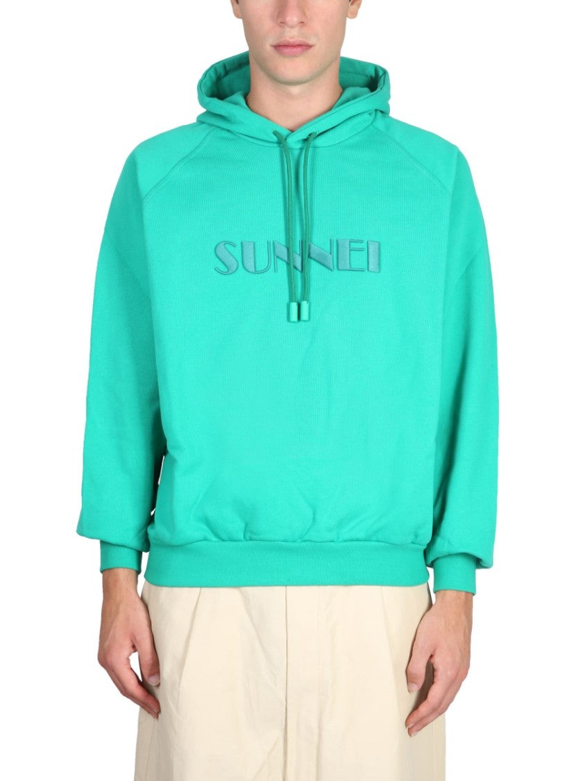 Relaxed Fit Drawstring Hooded Sweatshirt