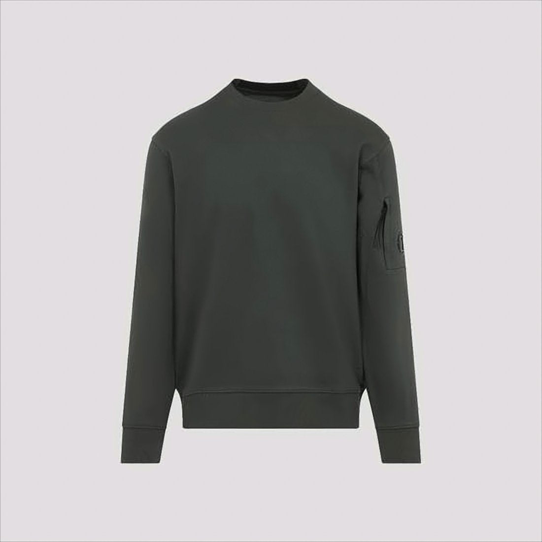 Long-Sleeve Cotton Sweatshirt With Zippered Pocket