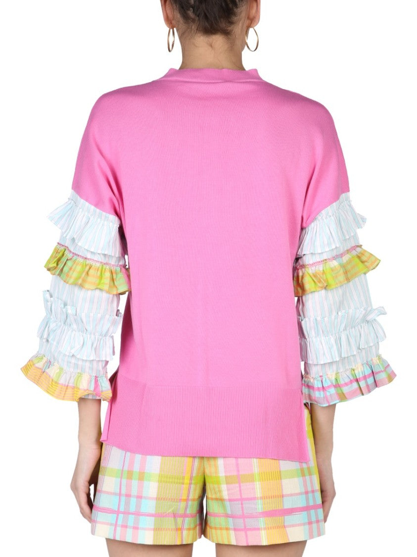 Ruffles Jersey Sweater