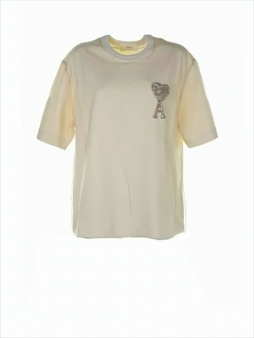 Casual Loose-Fitting Short-Sleeved T-Shirt with Round Neckline