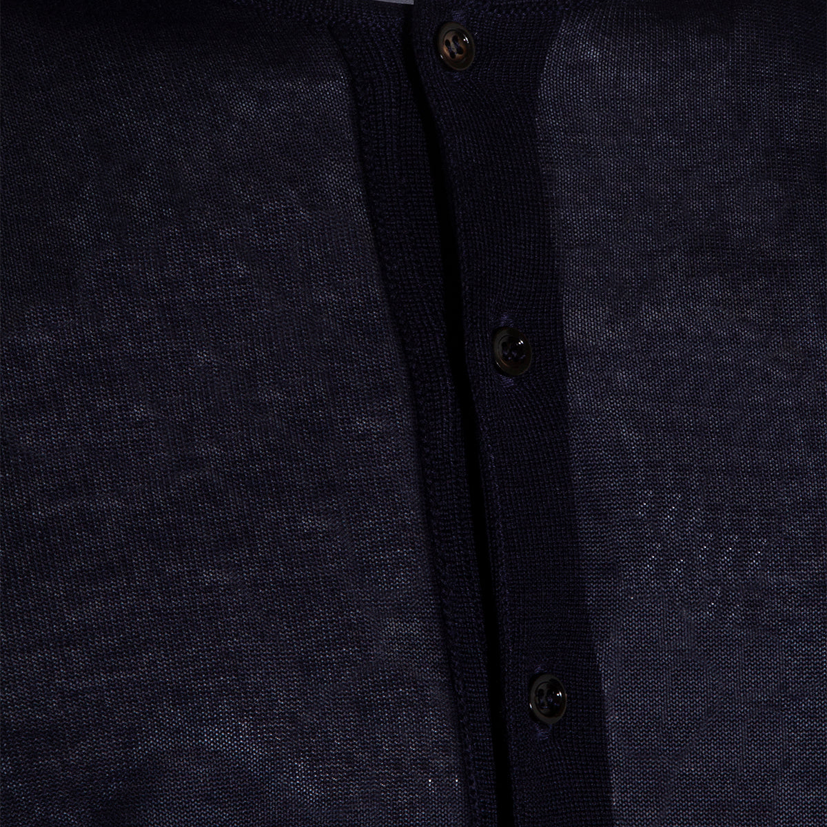 Lightweight Navy Blue Sweater With Button Placket
