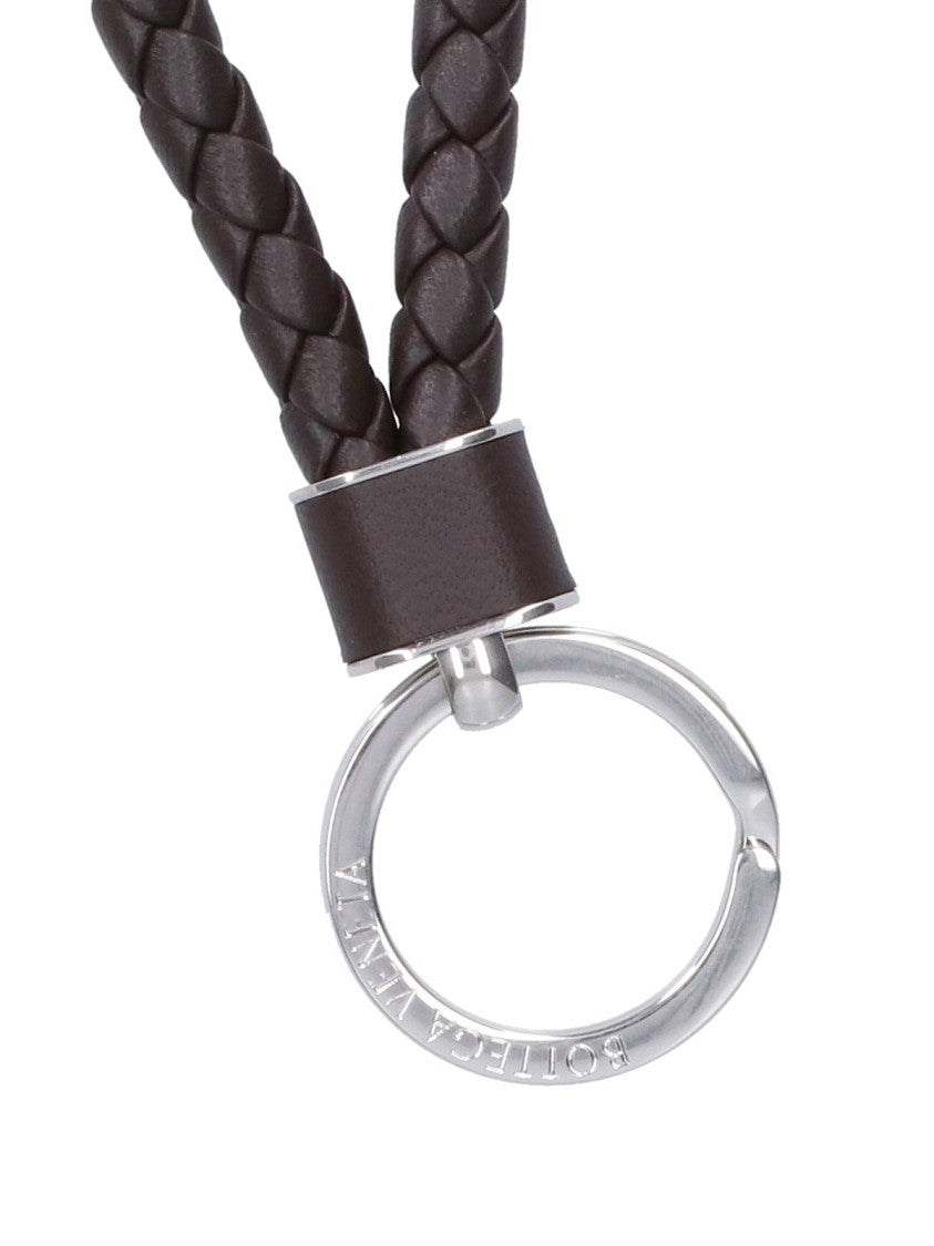 Braided Lambskin Leather Keyring