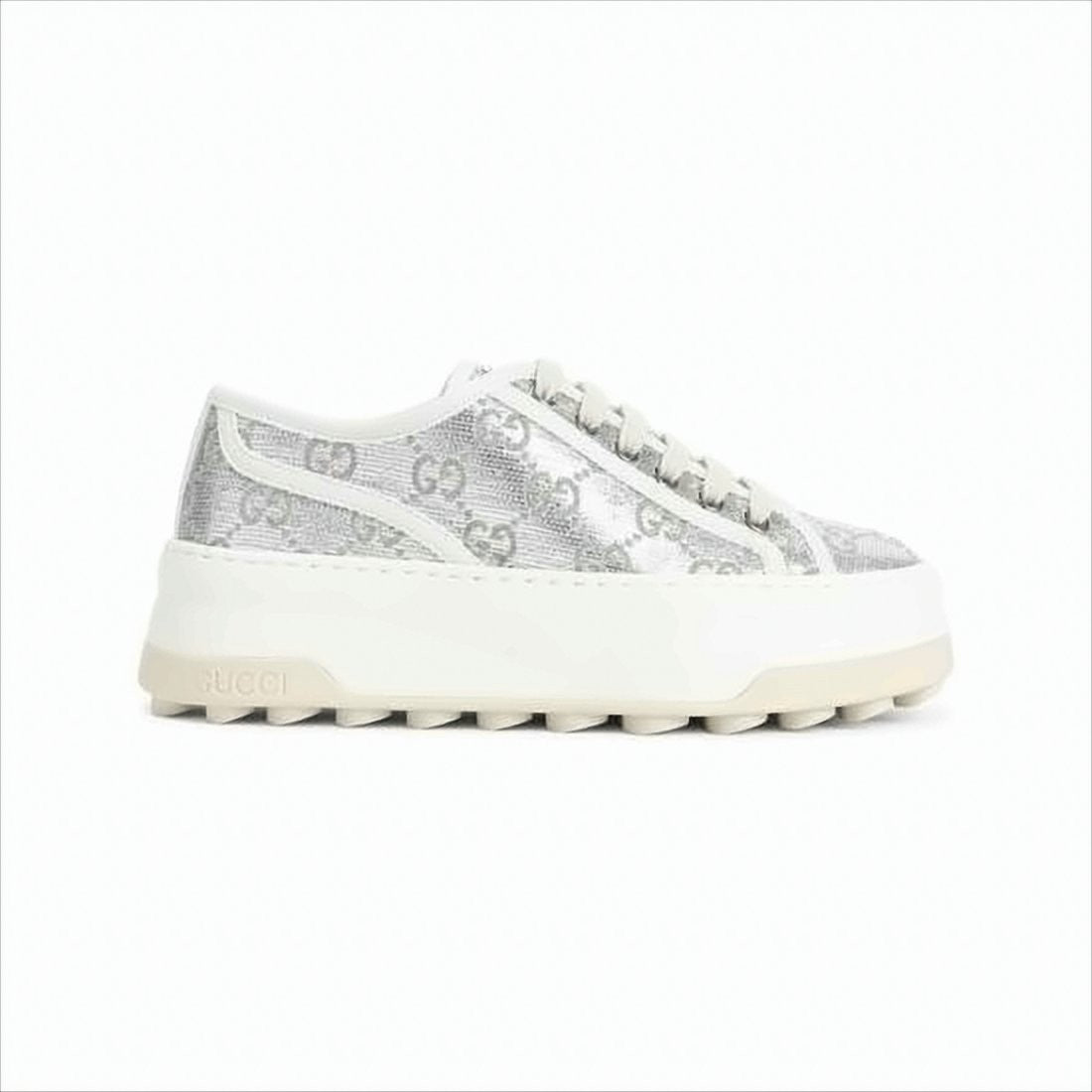 Platform Sneakers with Subtle Monogram