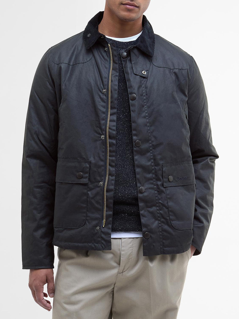 Reelin Wax Jacket With Corduroy Collar