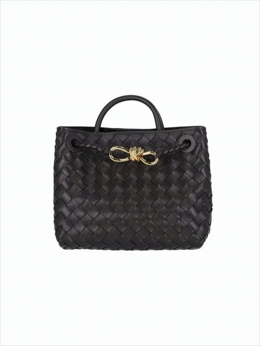 Woven Leather Tote Bag