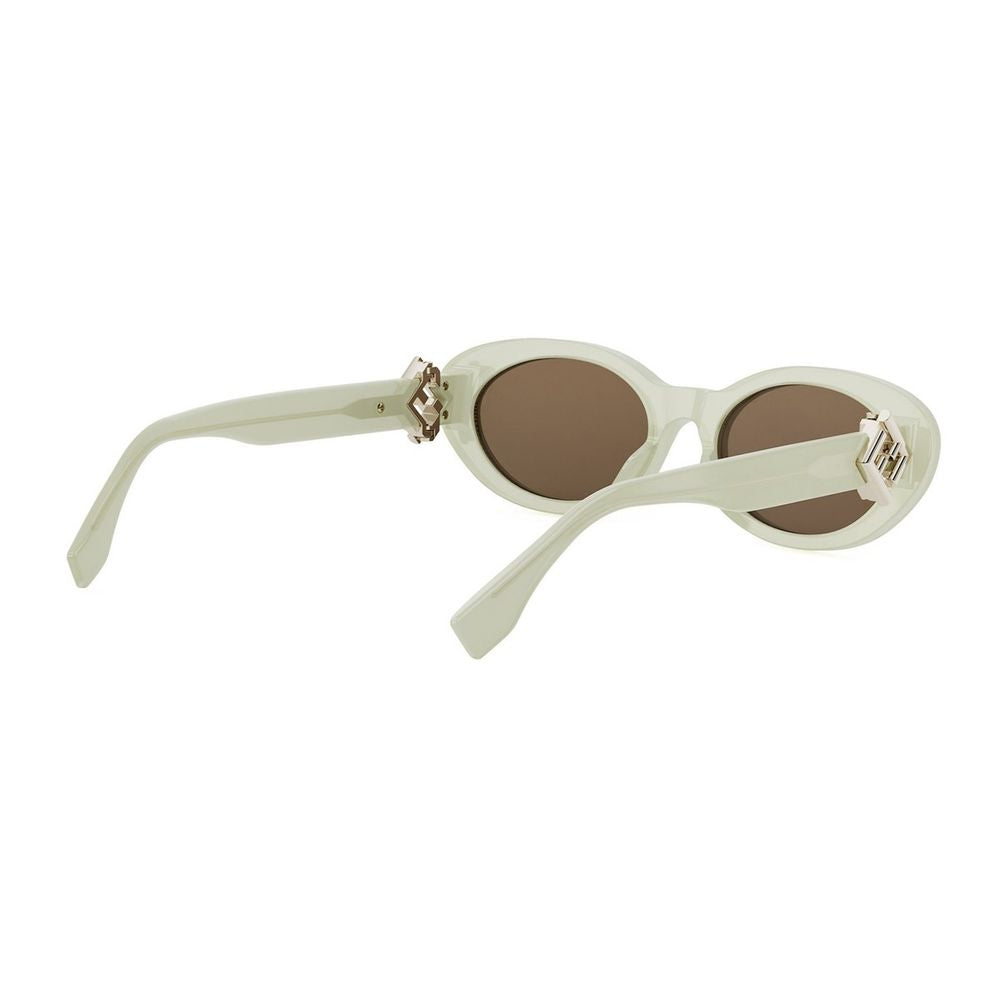 Ff Diamonds Slim Oval Acetate Sunglasses