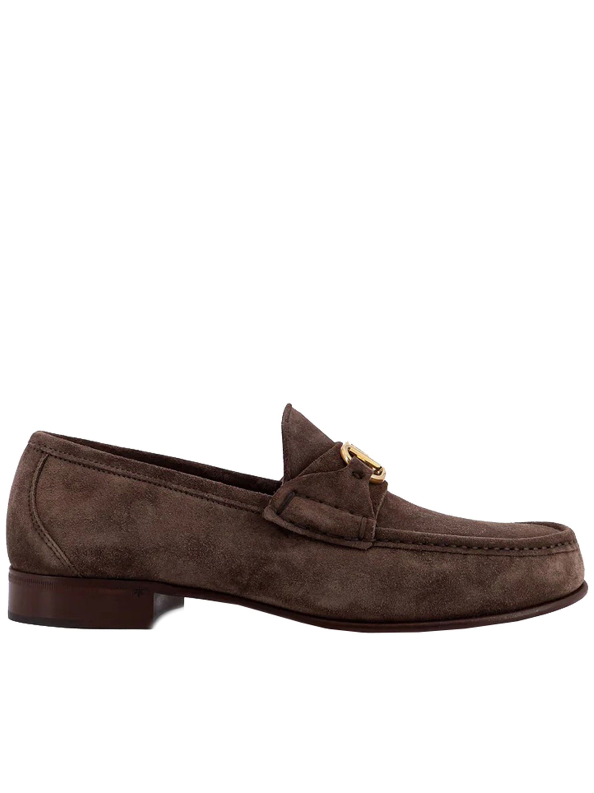 Brown Loafer Moccasin Toe Suede Loafers