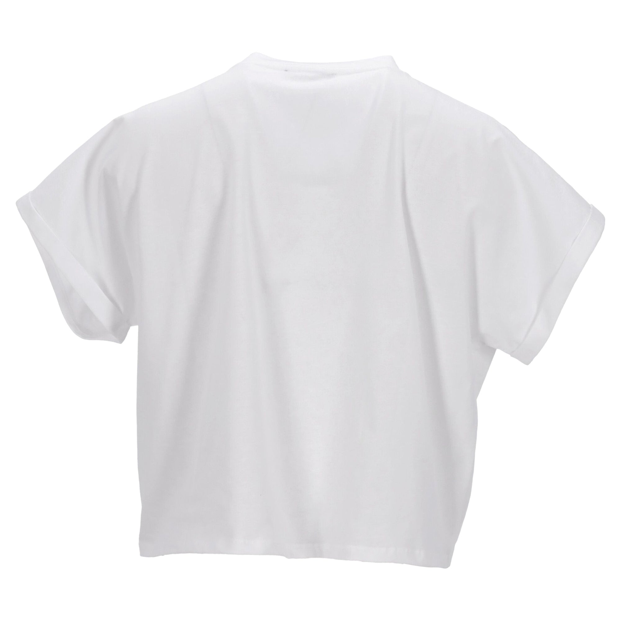 Relaxed-Fit Cotton Crop Top With Logo Detailing