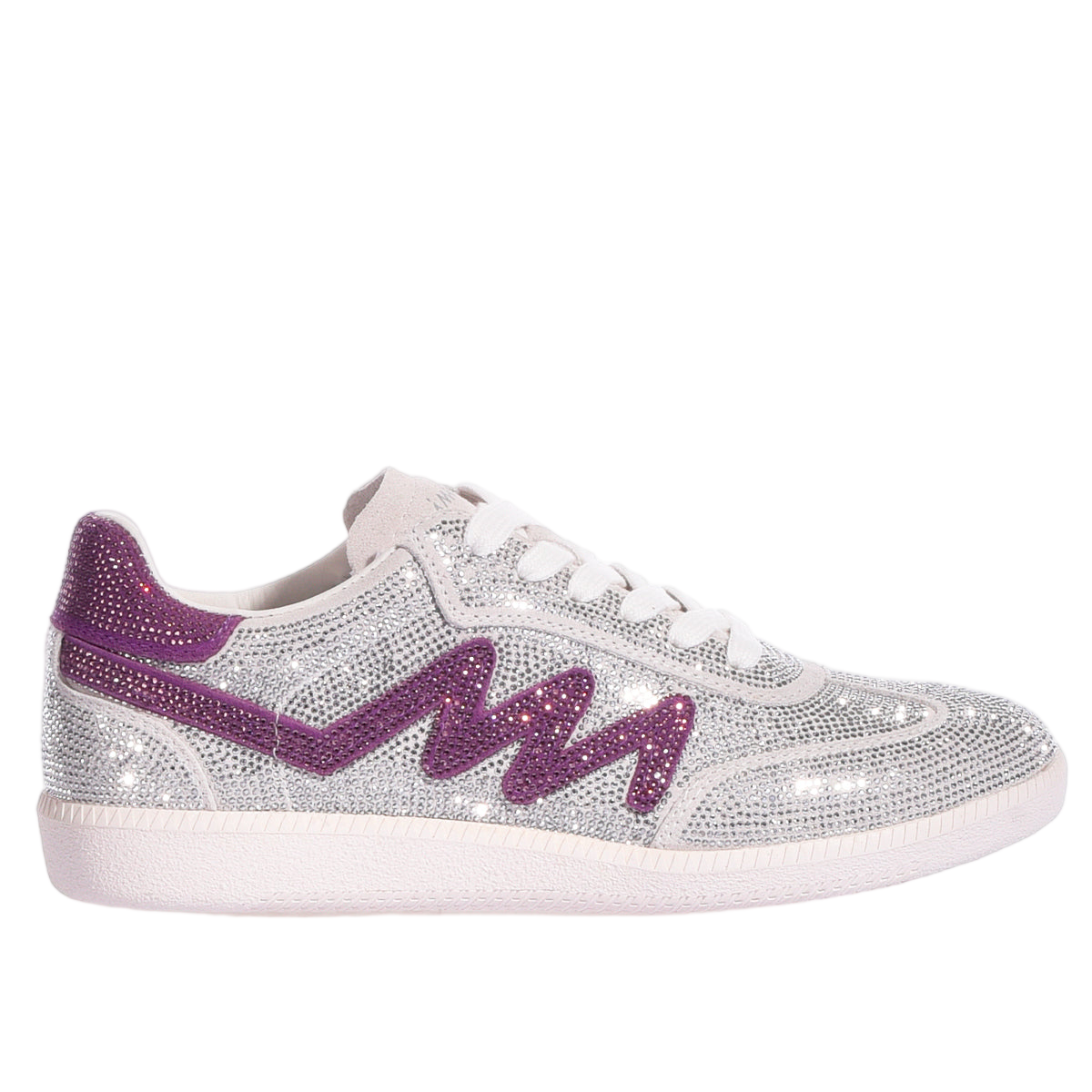 Custom Handmade Sneakers with Rhinestone Detailing