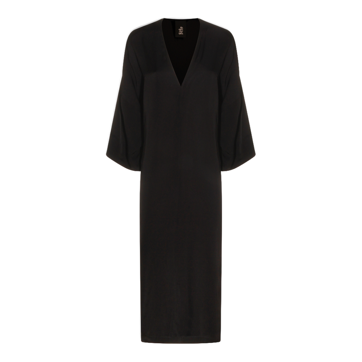 Midi Dress With Deep V-Neckline