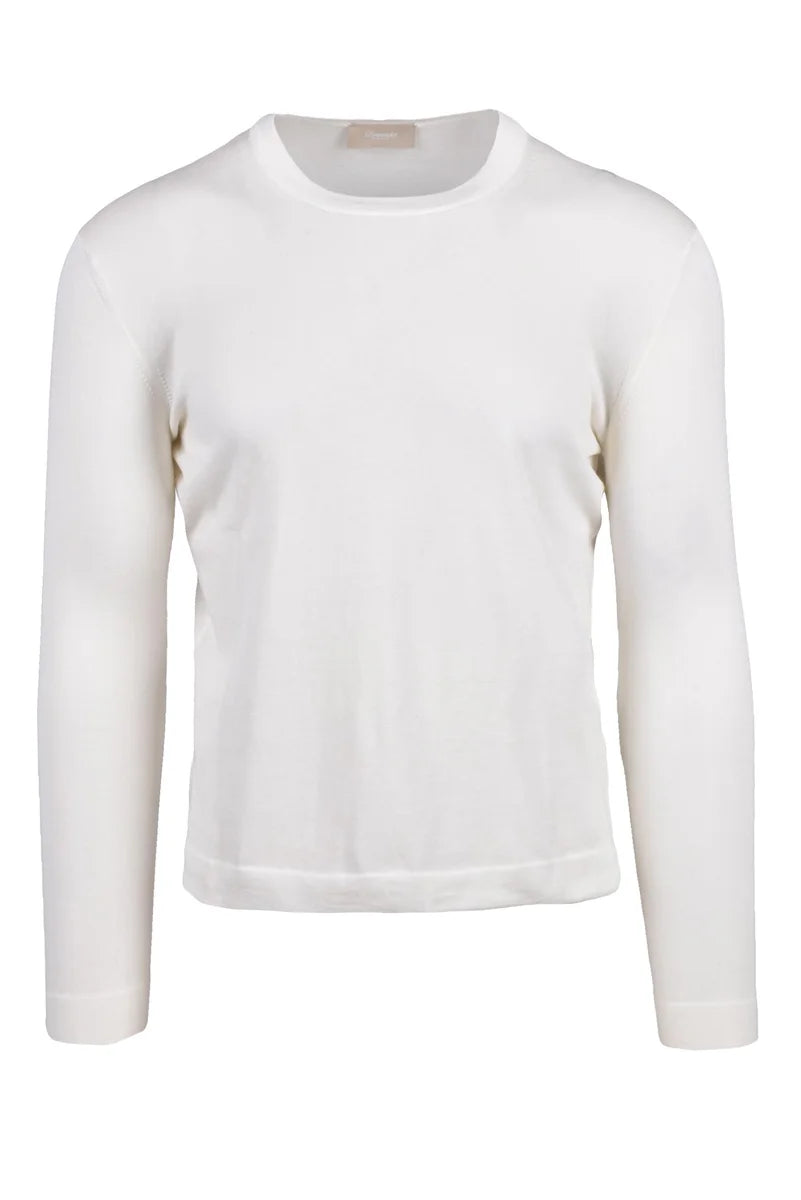 Crew Neck Sweater - White