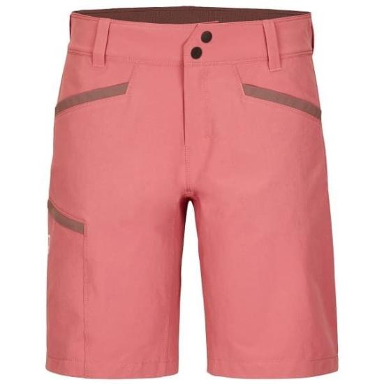 Tailored Mid-Thigh Pink Shorts With Contrasting Trim