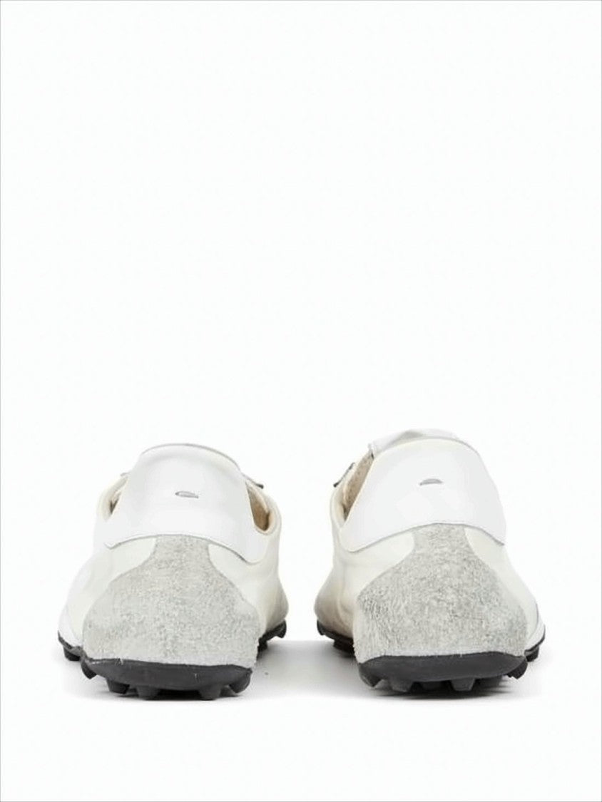 Sleek Low-Profile Sneakers With Textured Suede Accents