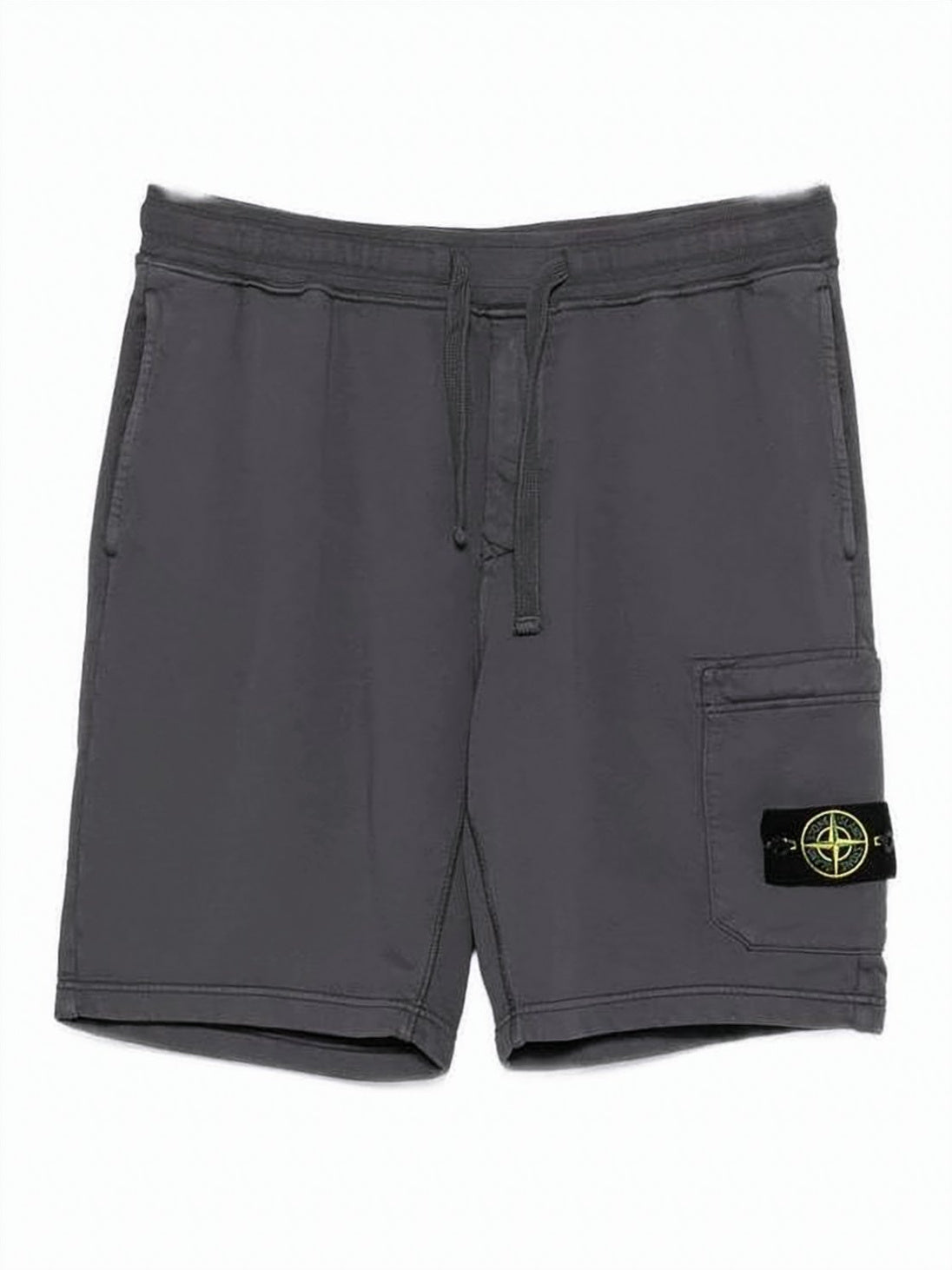 Relaxed-Fit Grey Cotton Shorts