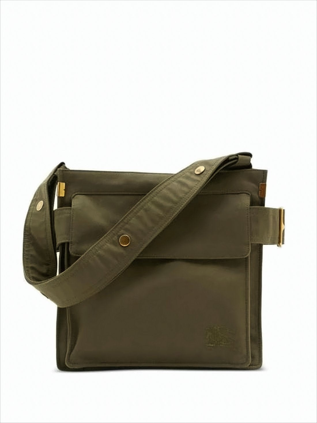 Olive Green Structured Tote Bag