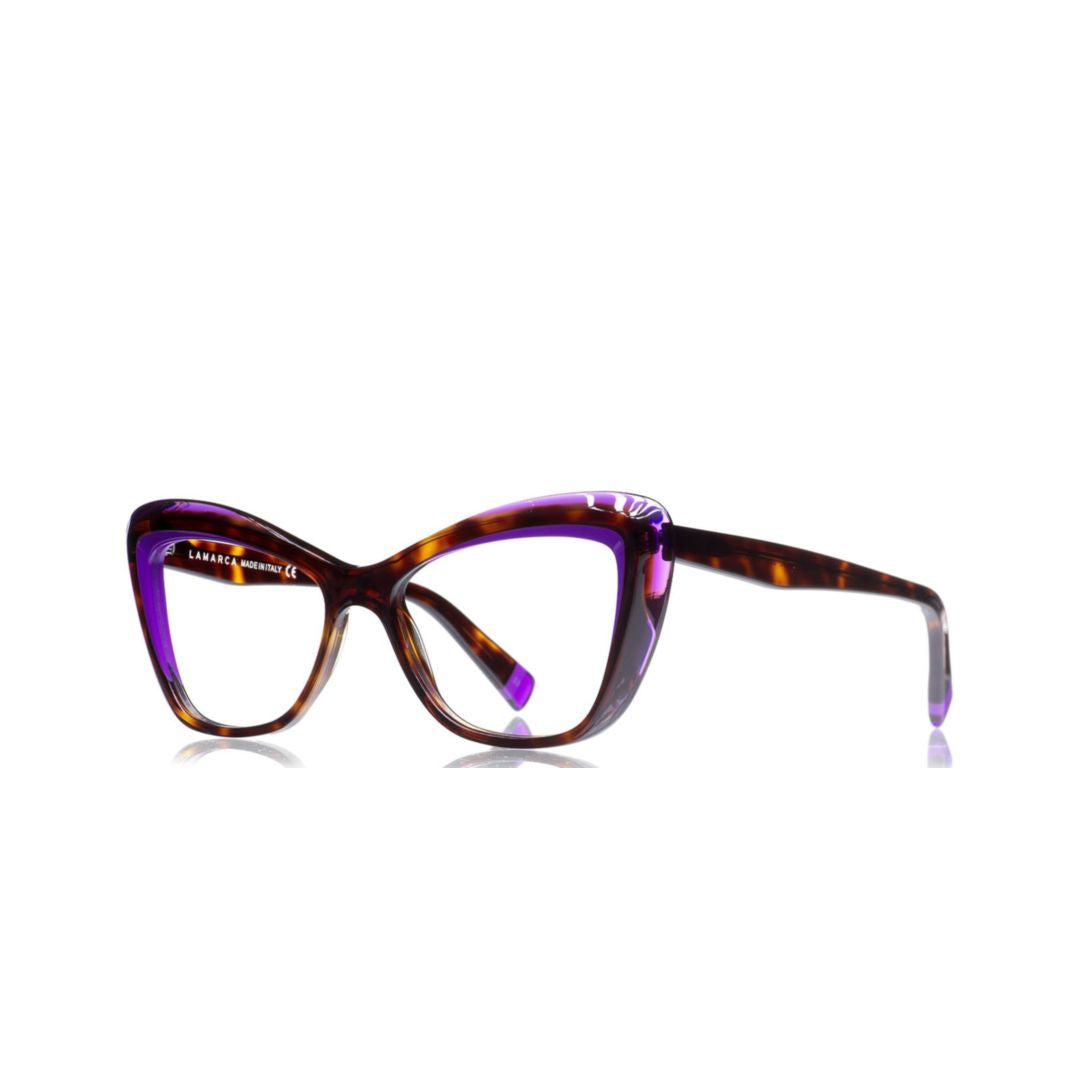 Fusioni 142 Bold Cat-Eye Eyeglasses with Tortoiseshell