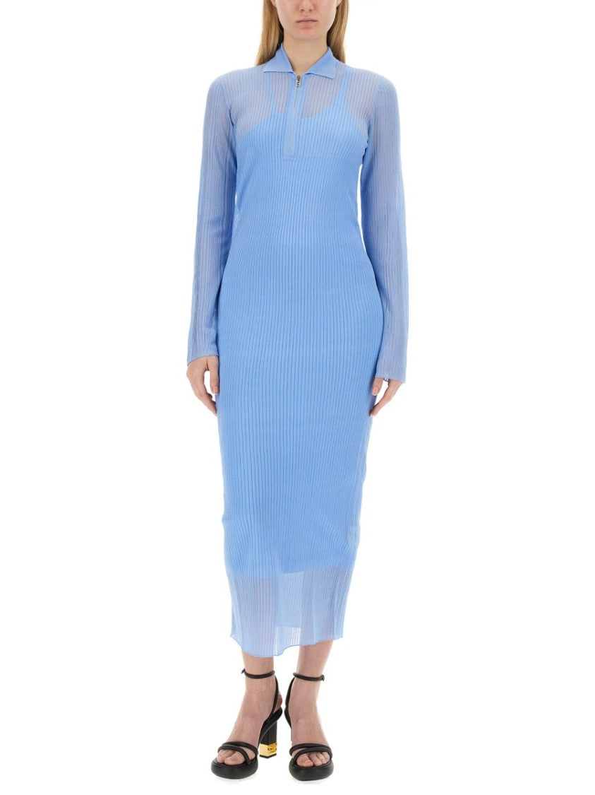 Ribbed Knit Midi Dress