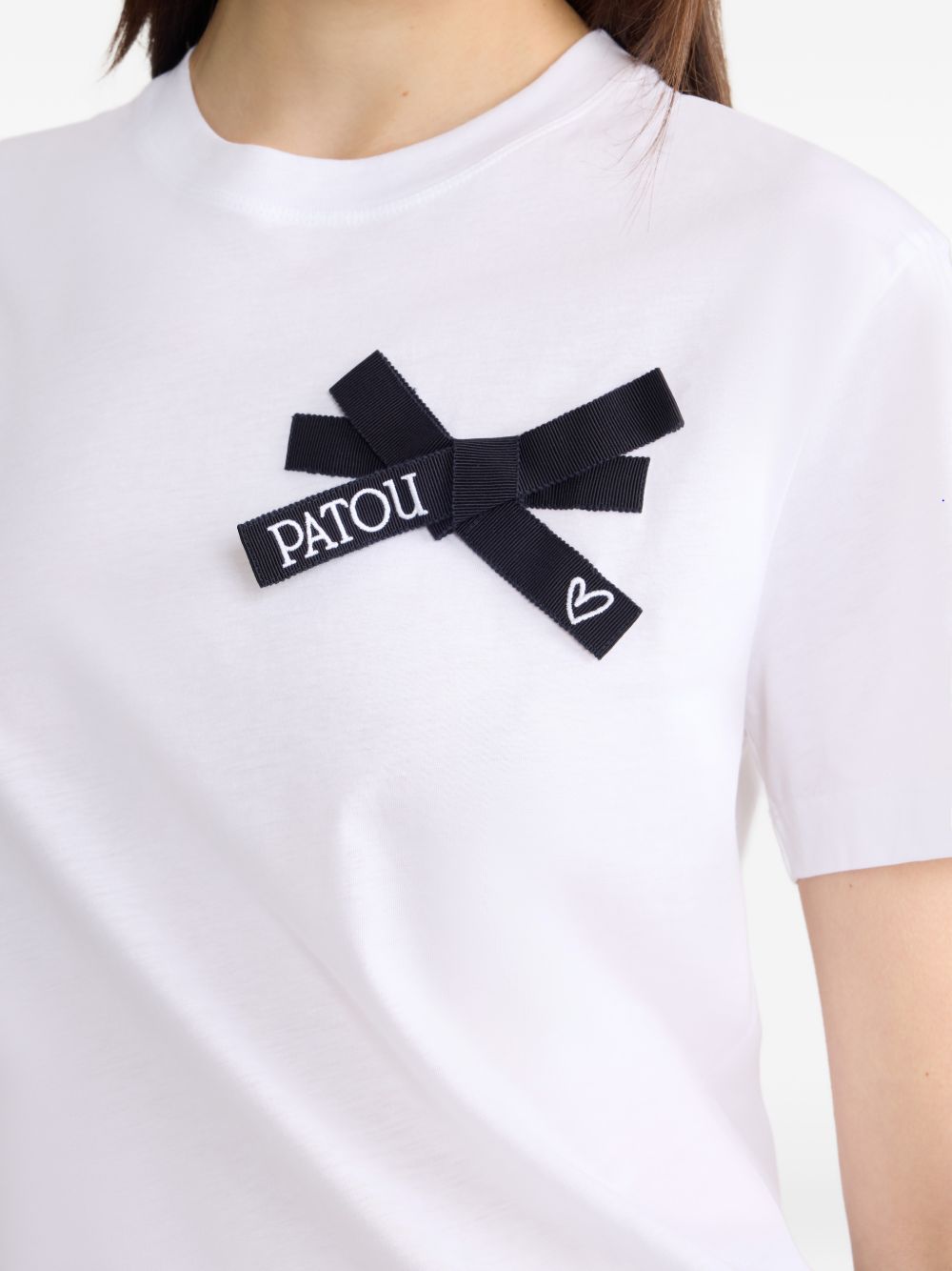 Short-Sleeved Silk And Nylon Top