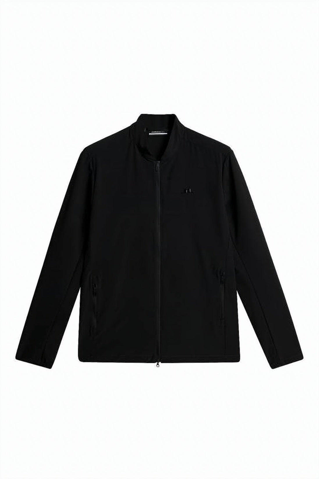 Black Casual Jacket with Stand Collar