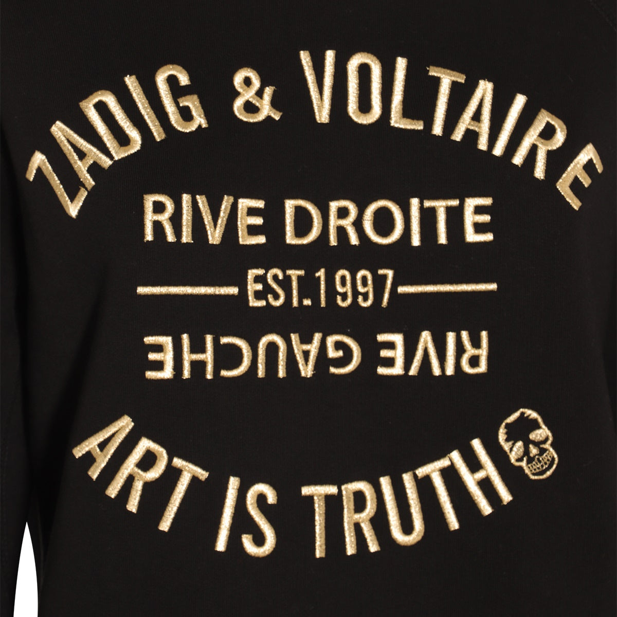 Black Cotton Sweatshirt
