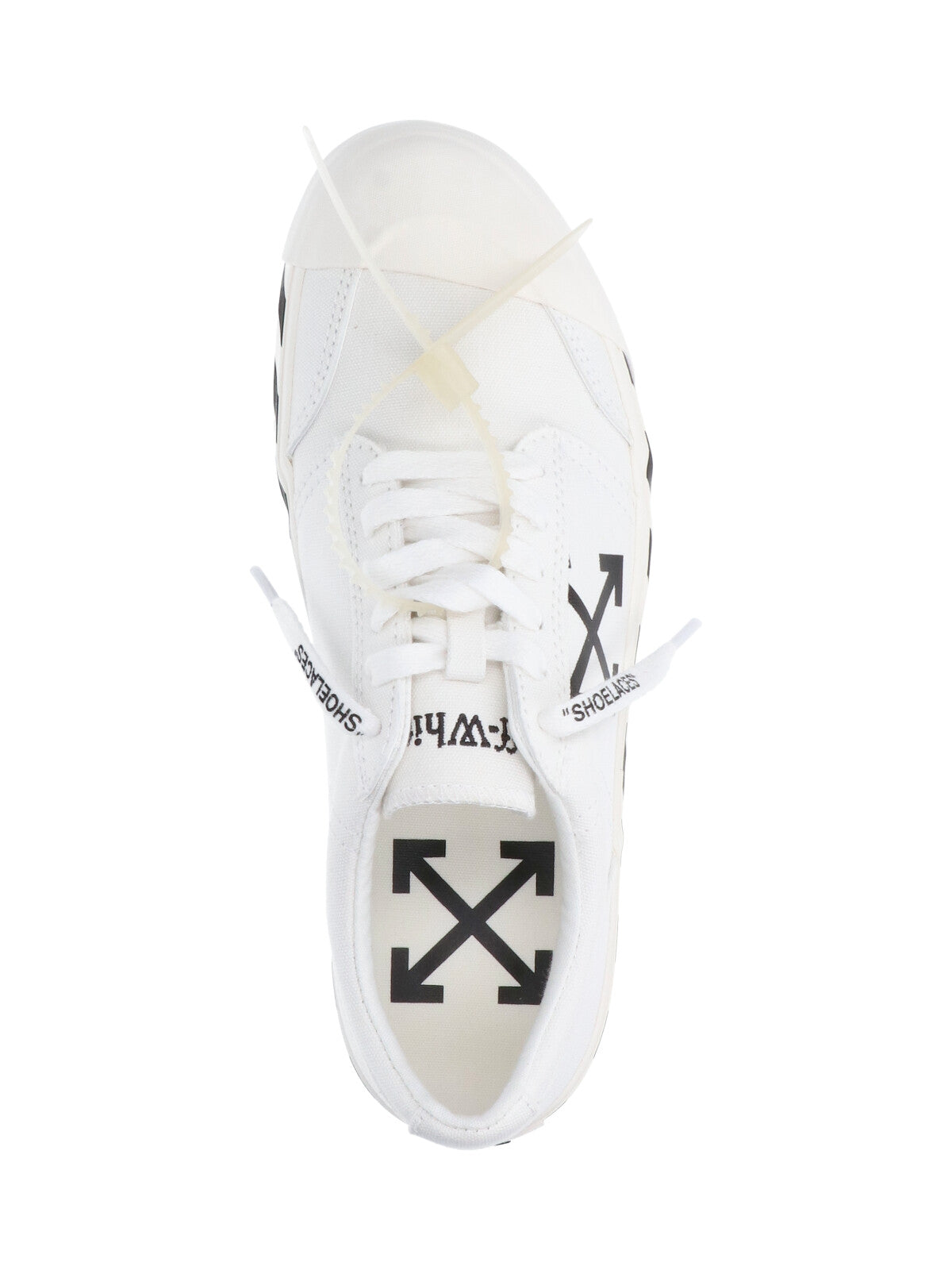 White Black Graphics Leather Sneakers