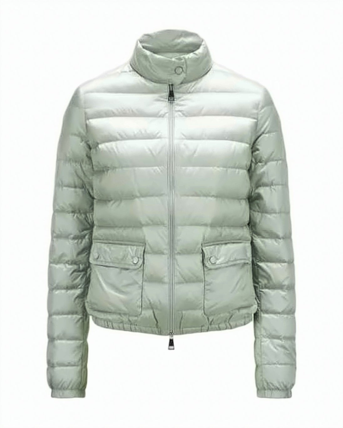 Quilted Padded Jacket with High Stand Collar