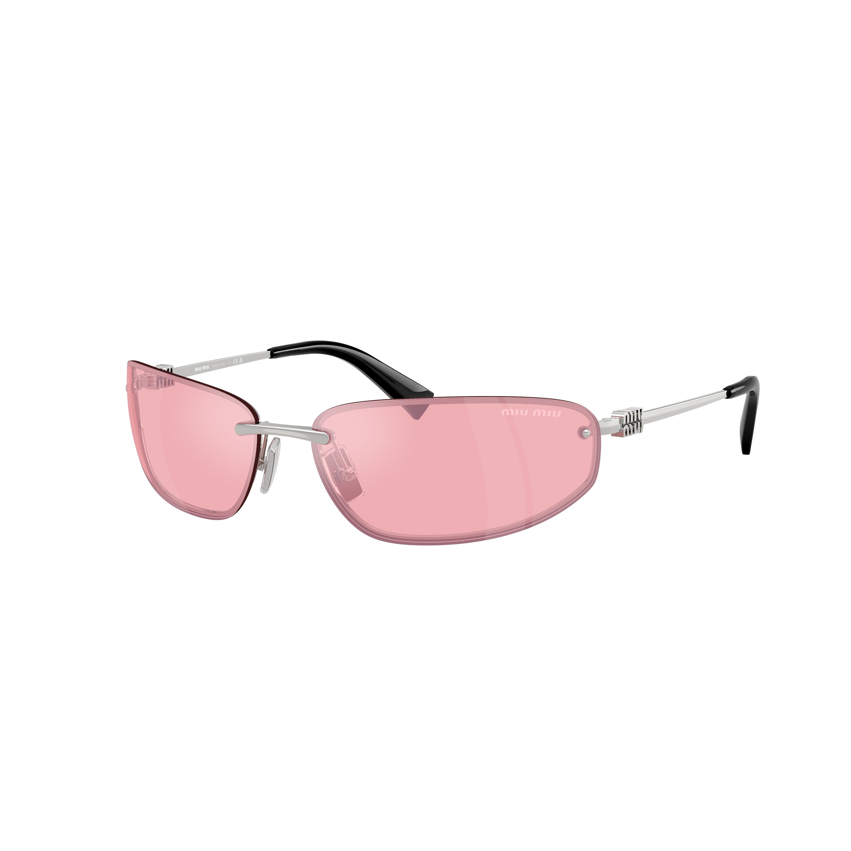 0Mu A50S Rectangular Rimless Sunglasses