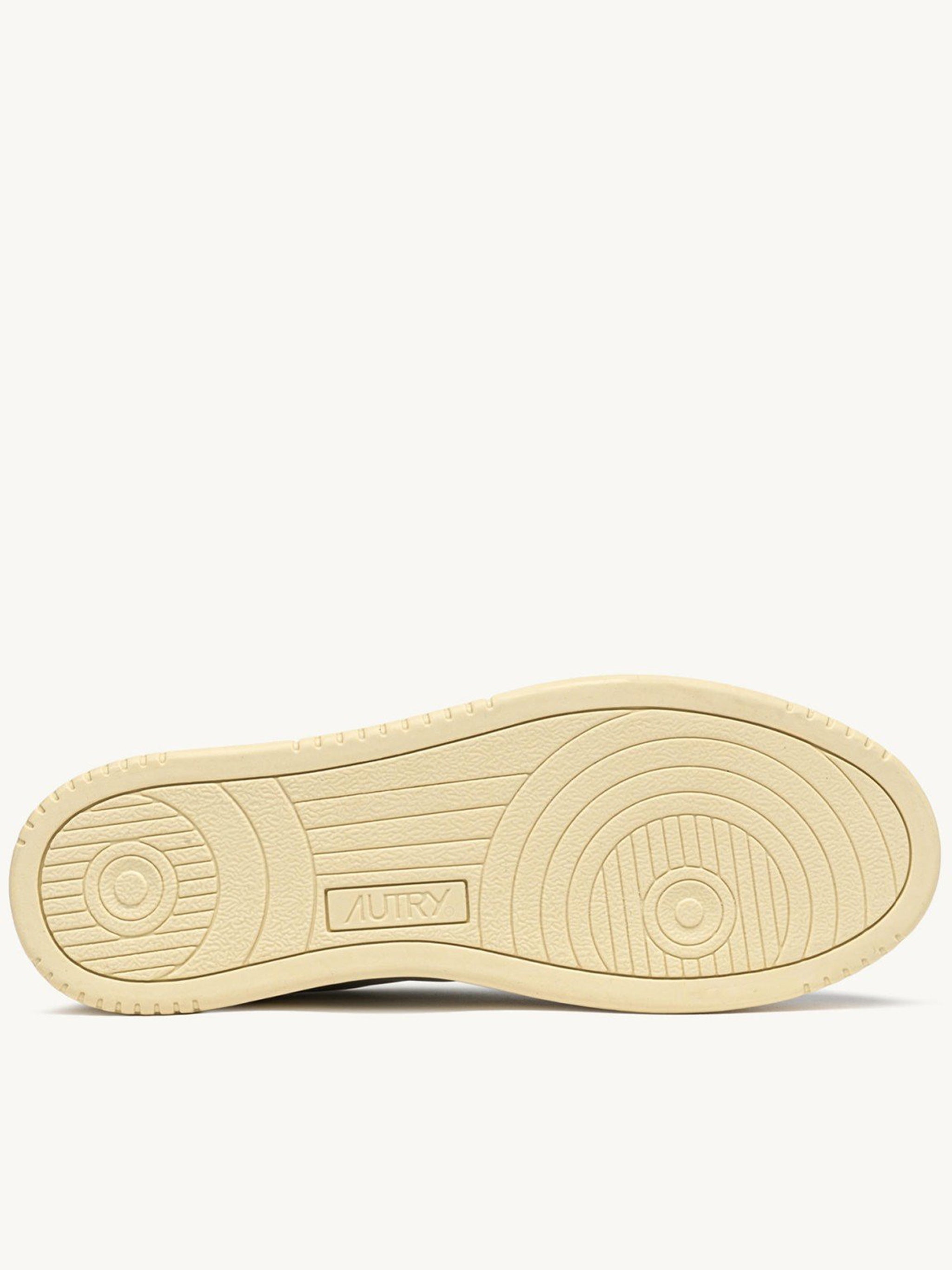 White Medalist Low Suede Leather Sneakers