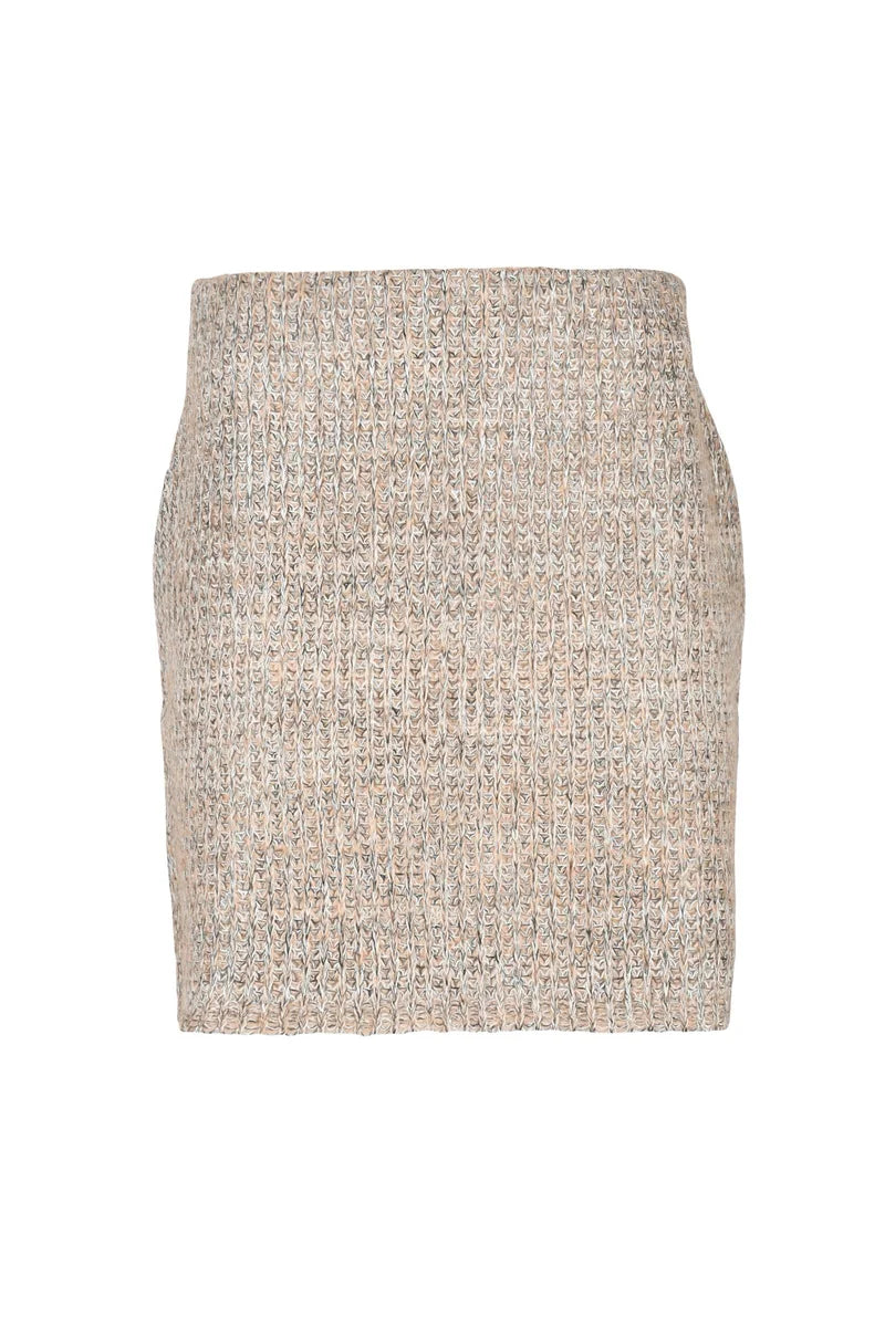 Cabina Polyurethane and Wool Skirt - Beige