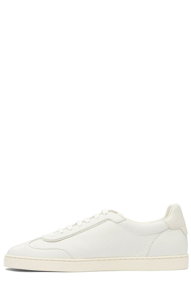 Minimalist Calf Leather Low-Top Sneakers