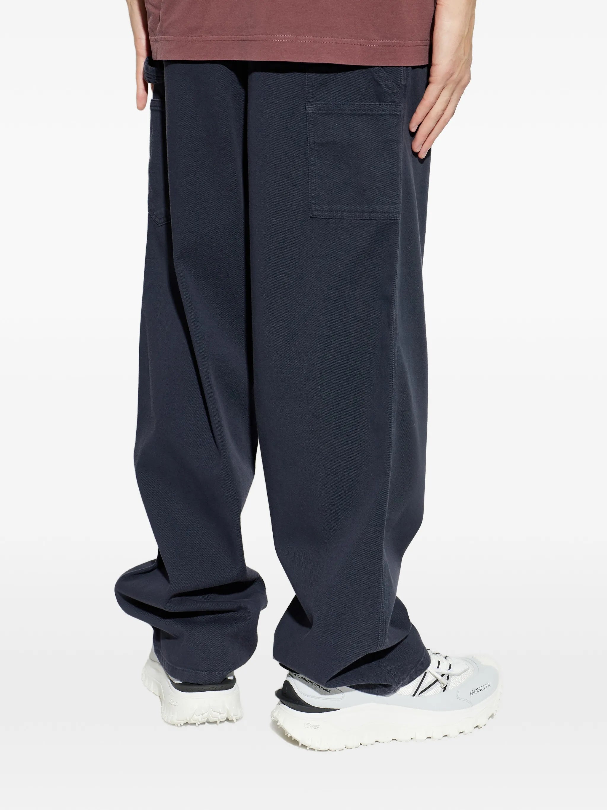 Dark Navy Cargo Track Pants