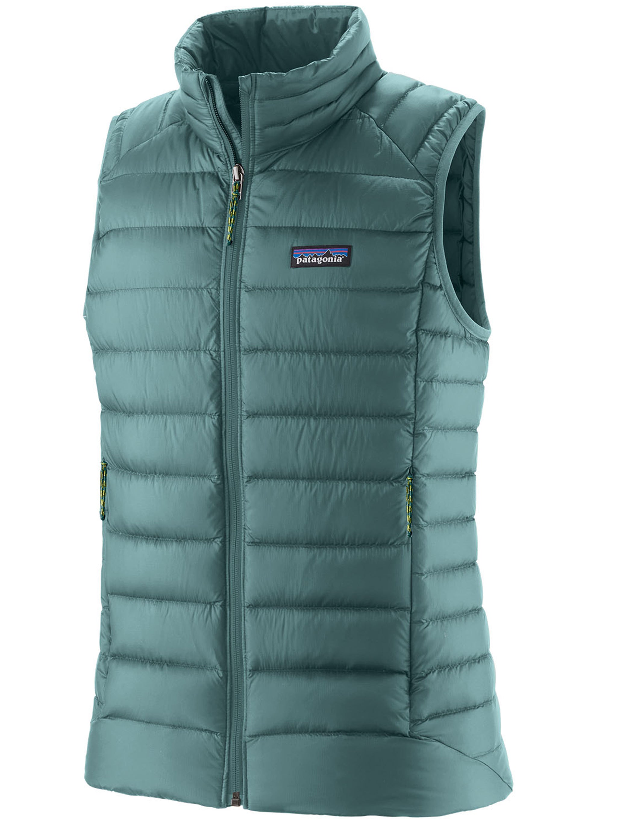 Quilted Sleeveless Down Vest with High Collar