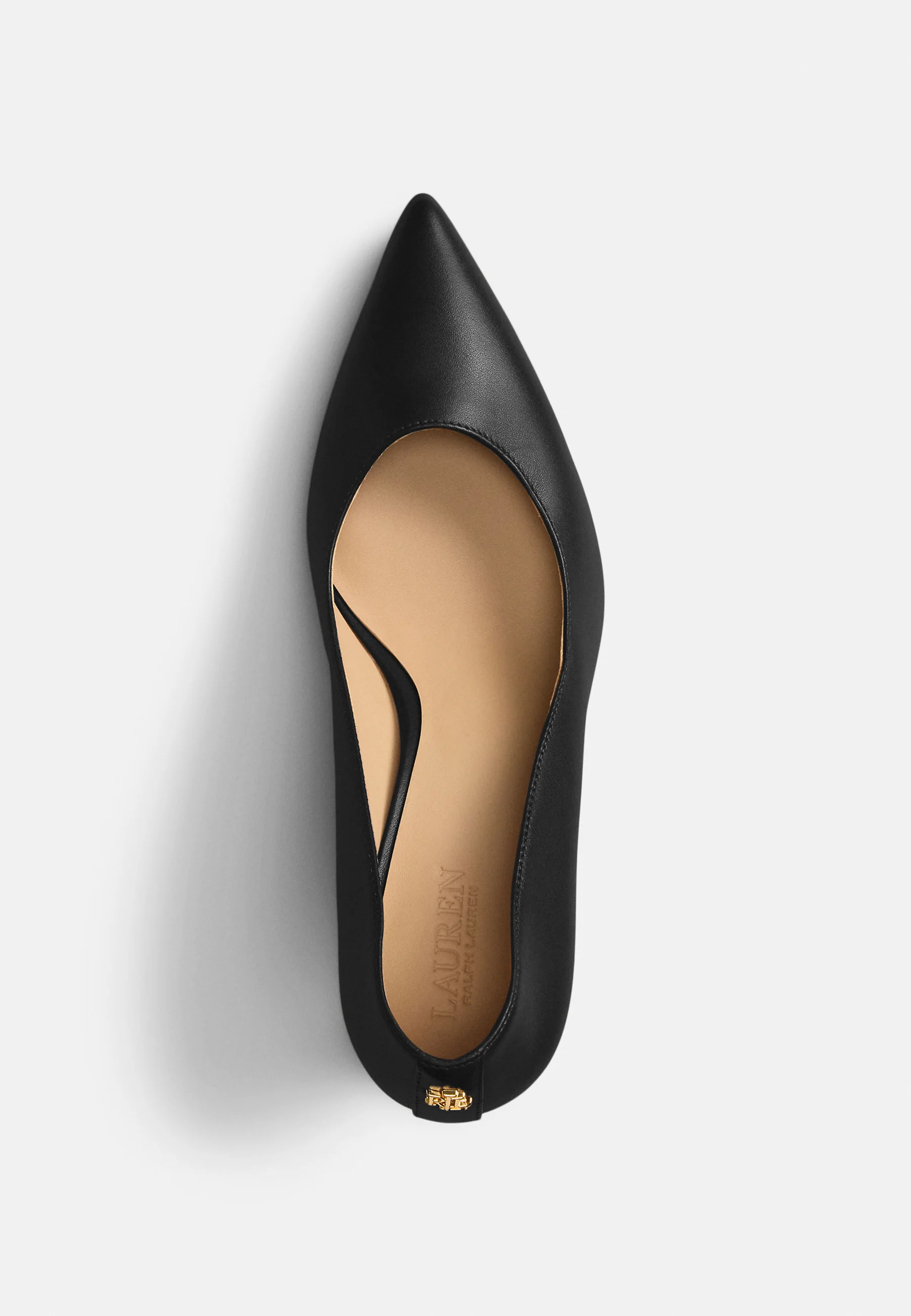 Black Lanette Smooth Calf Leather Pumps
