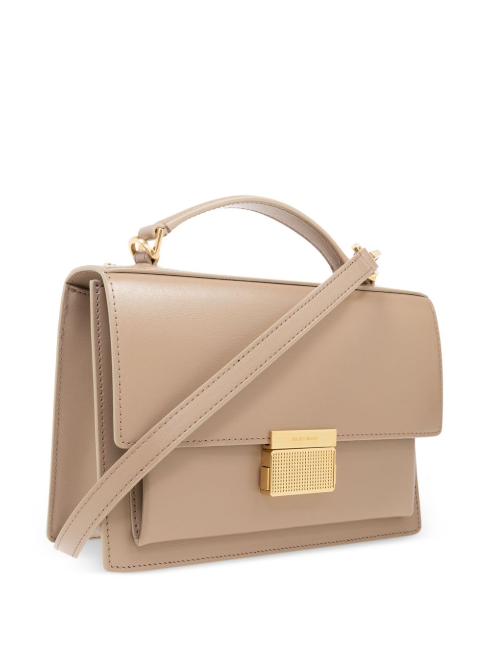 Structured Calf Leather Square Bag