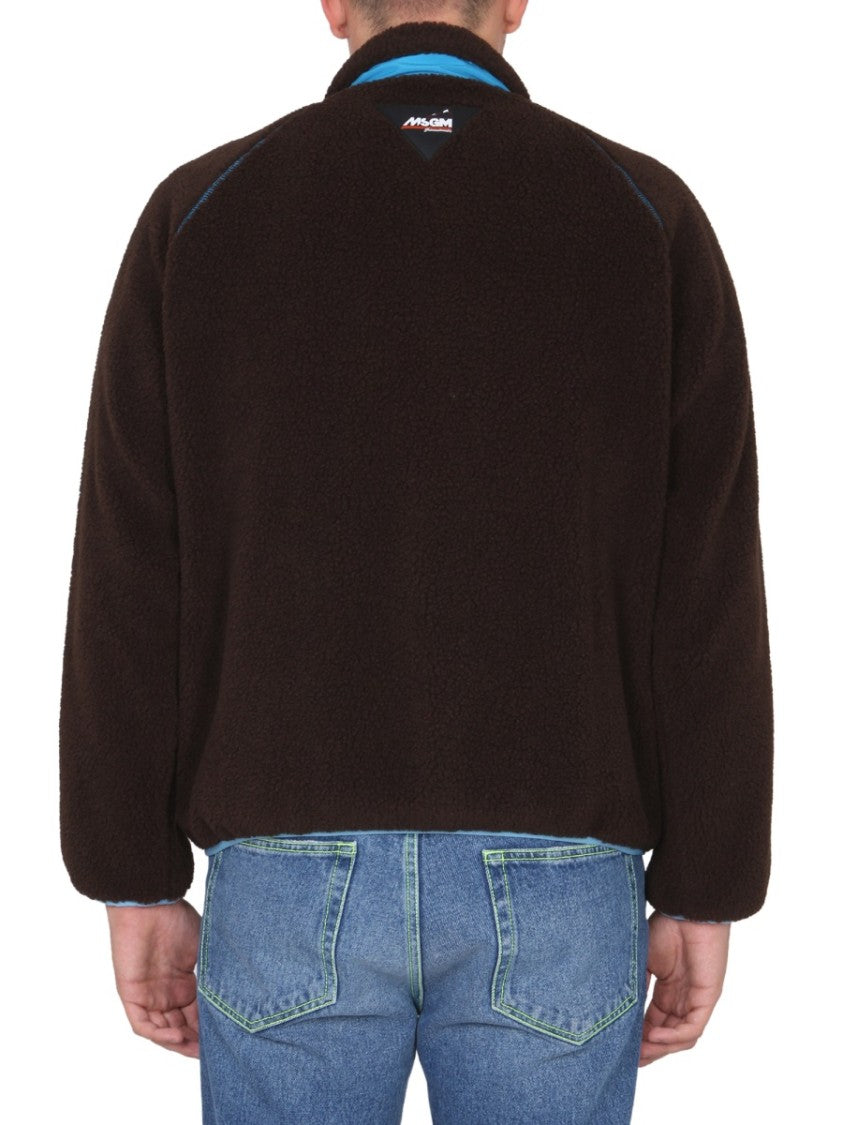 Textured High Neck Jacket