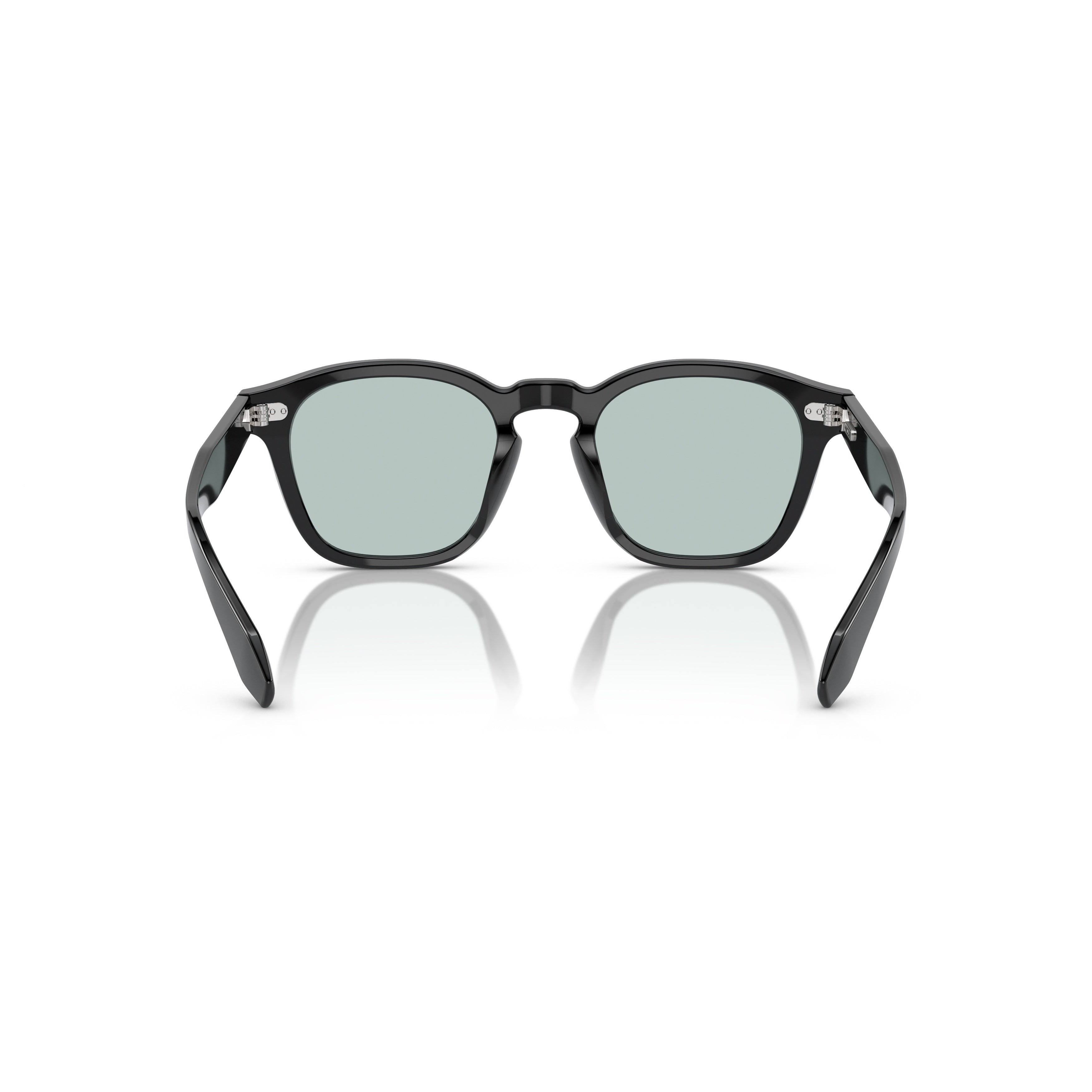 0ov5527u Square Frame Sunglasses with Glossy Black Acetate Finish
