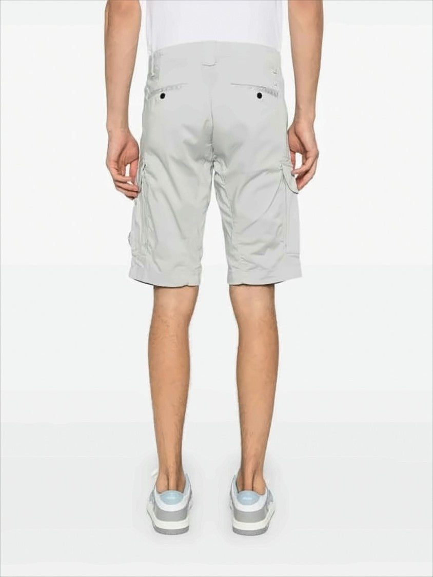 Tailored Utility Shorts with Round Lens Detail