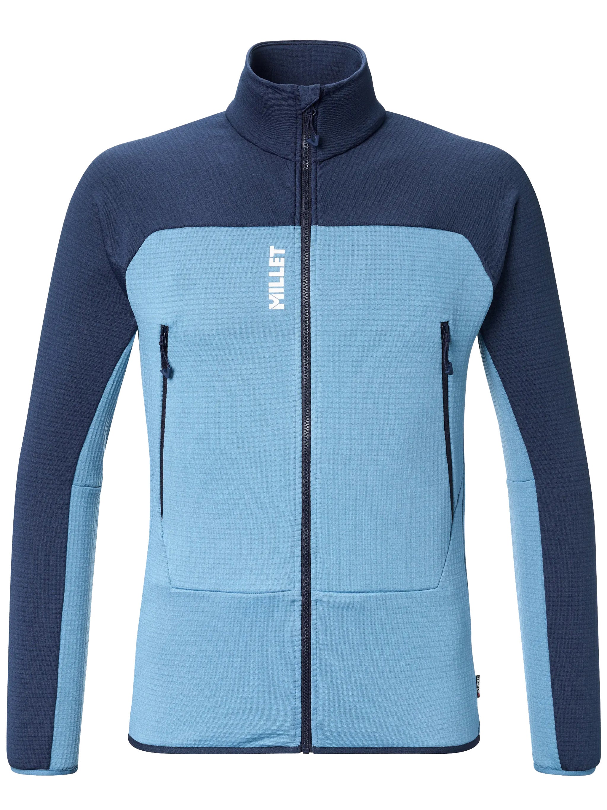 Blue Fusion Grid Textured Active Jacket