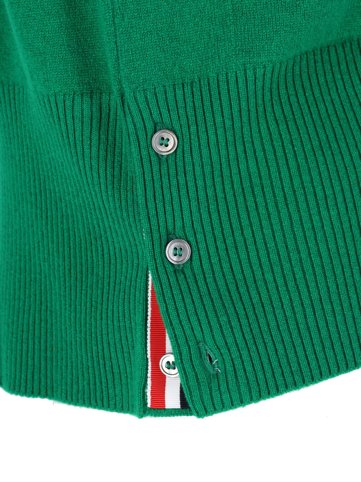 4 Bar Green Cashmere Cardigan