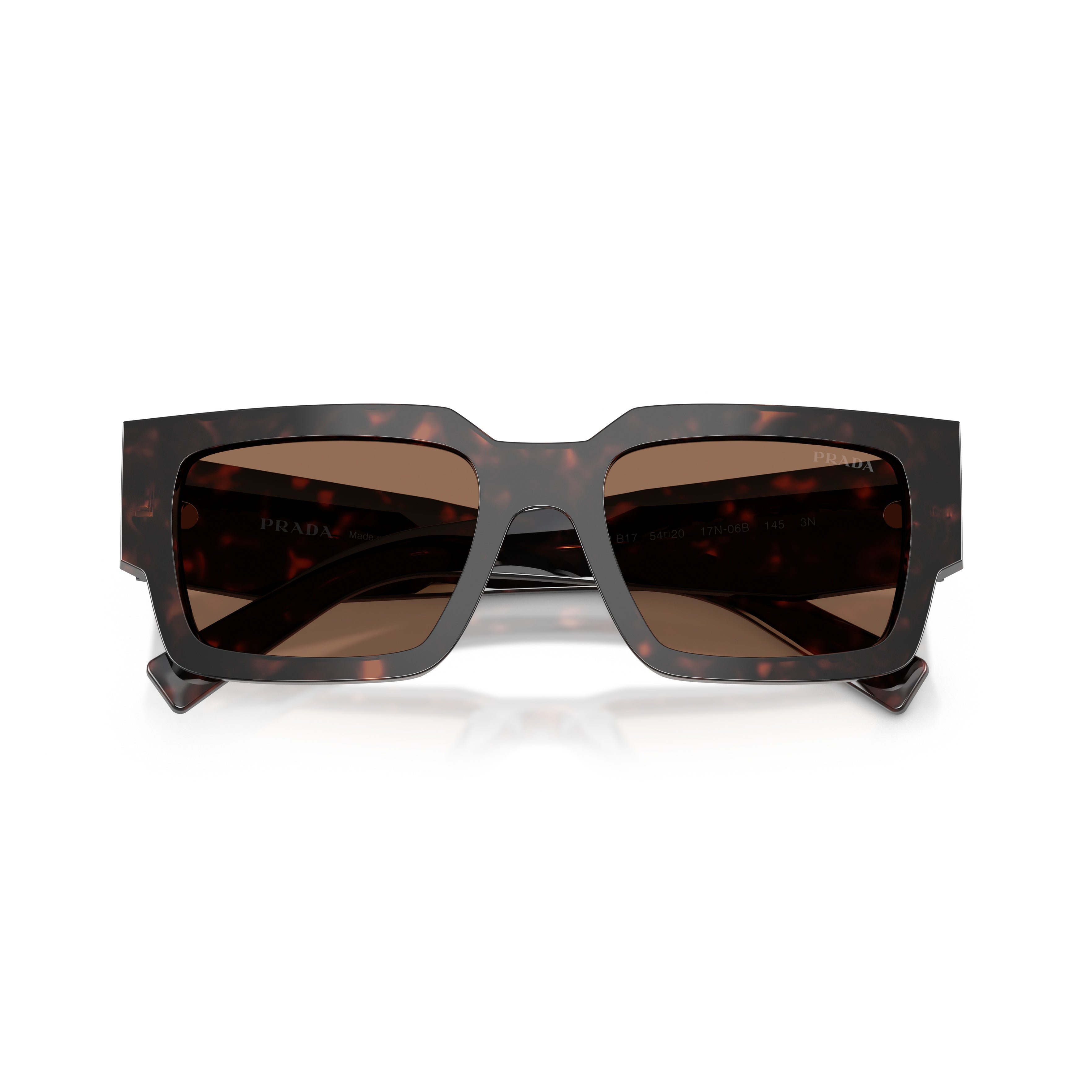 0pr B17s Bold Rectangular Tortoiseshell Acetate Sunglasses