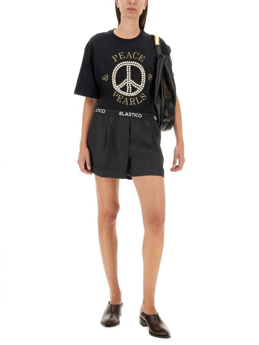 Cropped Black T-Shirt