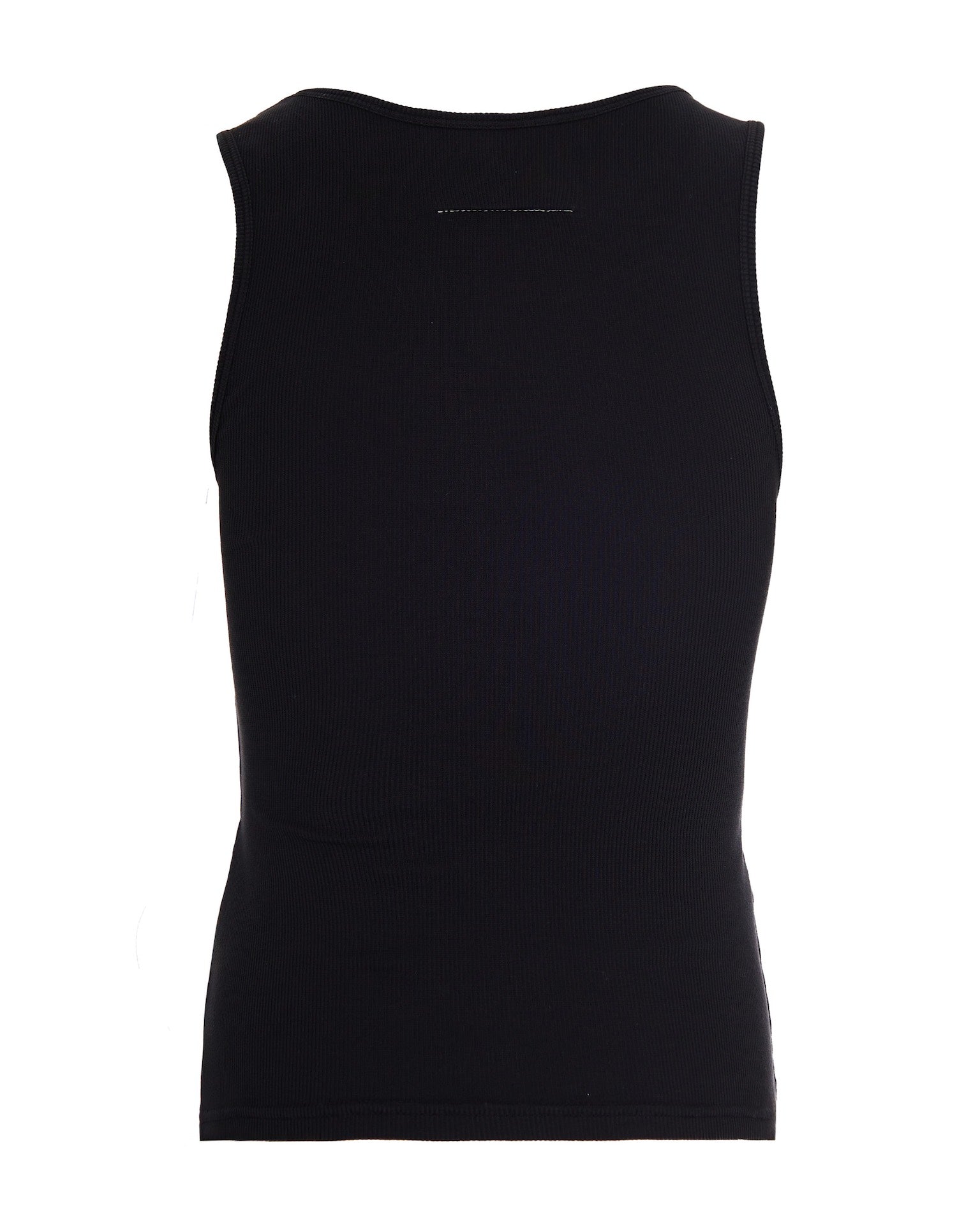 Fitted Ribbed Jersey Tank Top