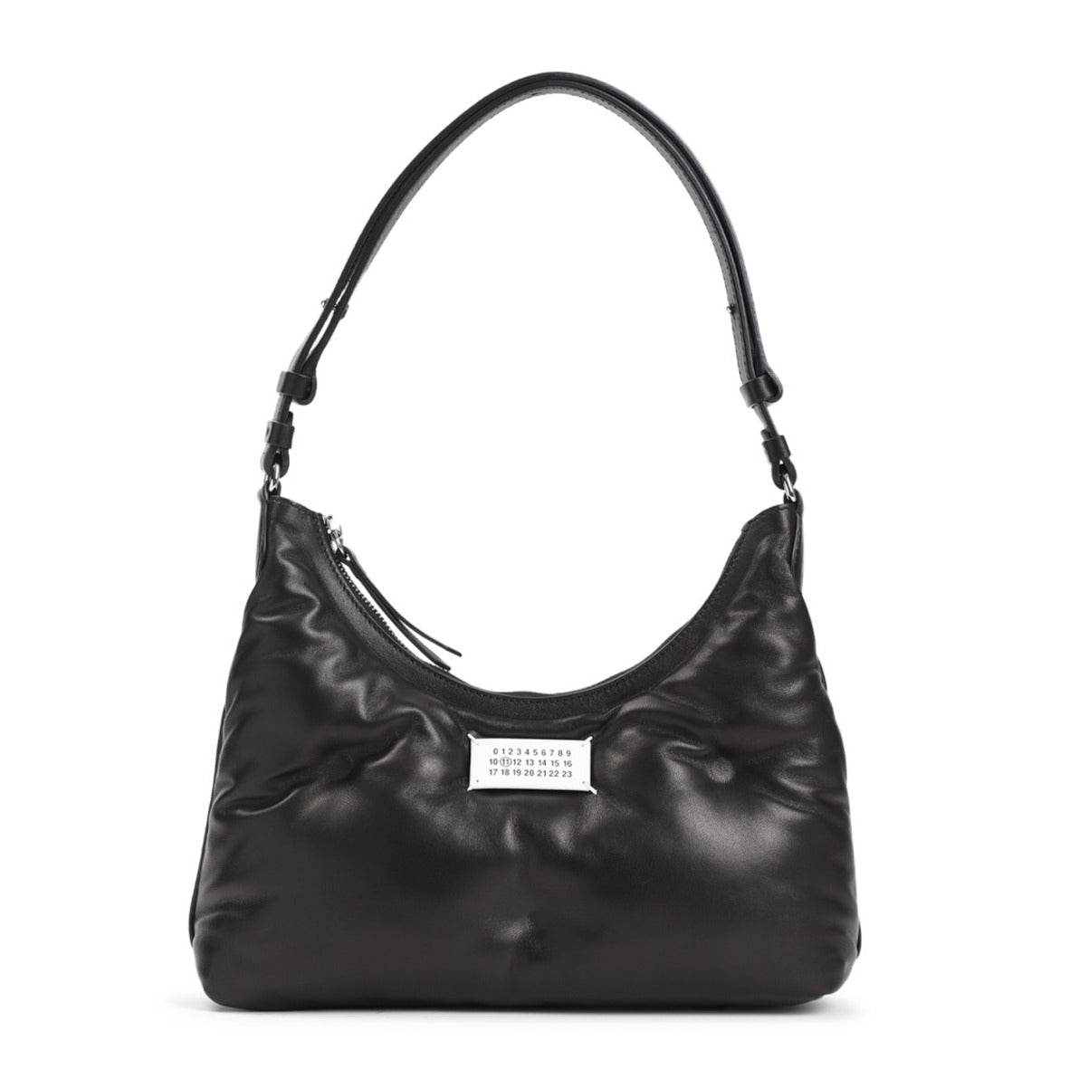 Lamb Leather Shoulder Bag With Sleek Dimensions And Functional Design