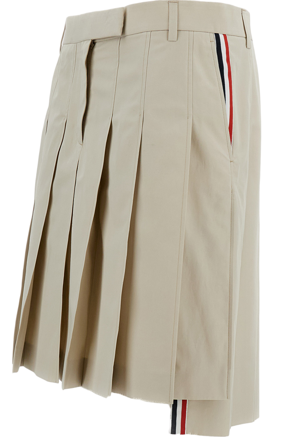 Cotton Pleated Skirt