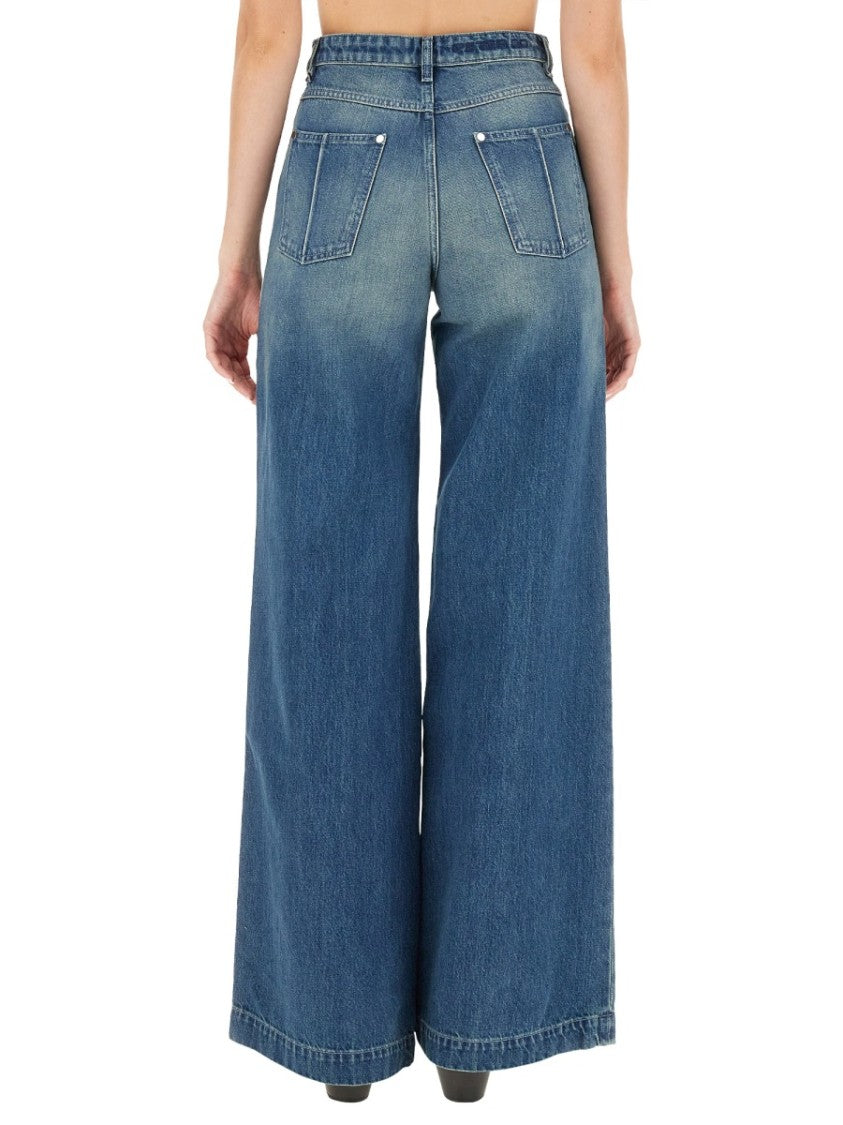 Wide-Fit Jeans With High Waist