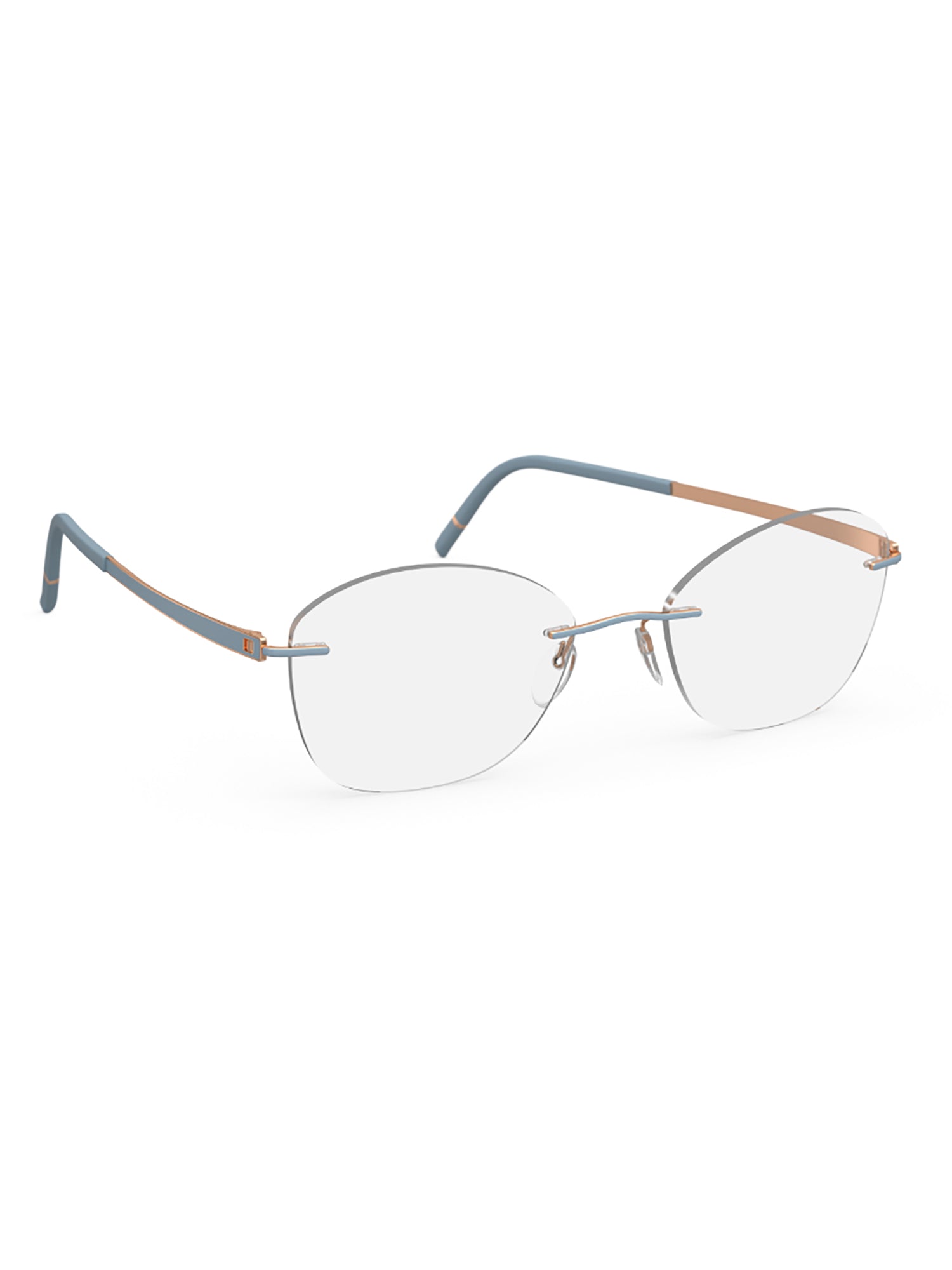 Minimalist Oval Optical Frames with Lightweight Metal Construction