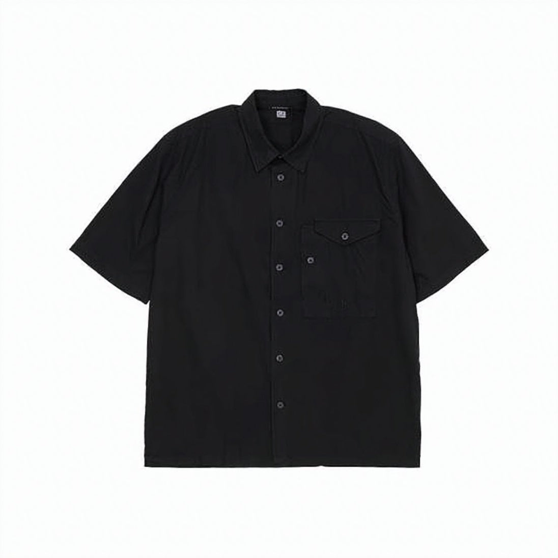 Short-Sleeved Button-Down Shirt with Classic Collar